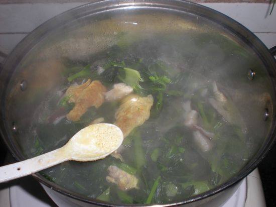 青菜蛋饺汤步骤9