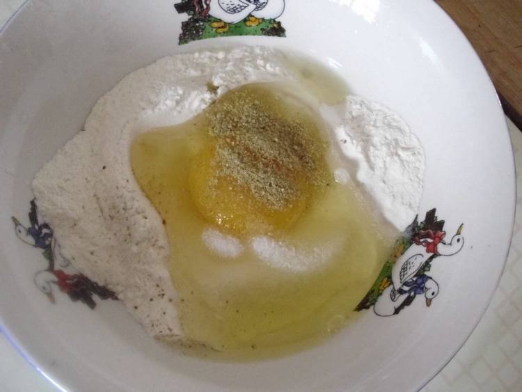 青菜鸡内金鸡蛋饼步骤1