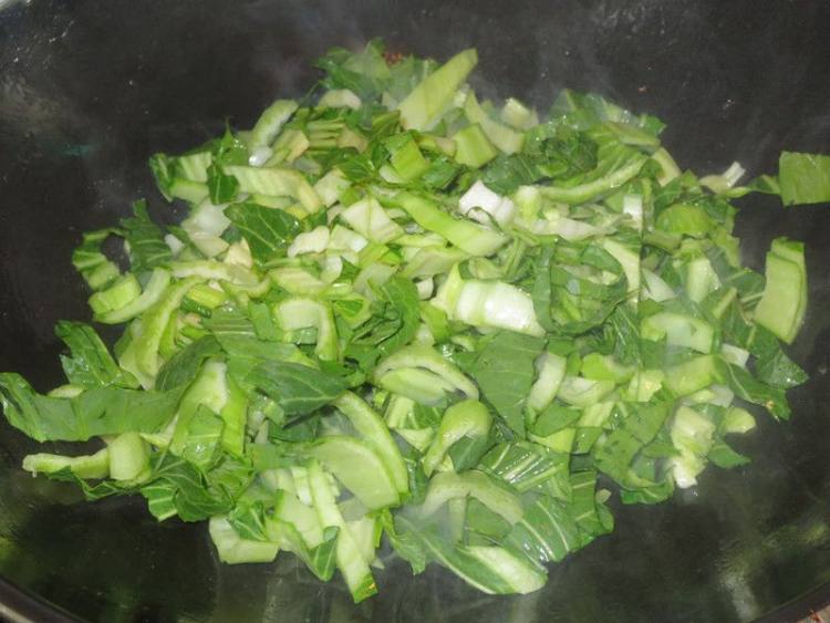 小炒青菜步骤2