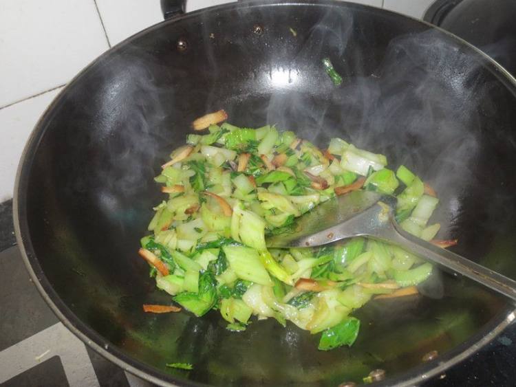 豆腐干大青菜步骤5