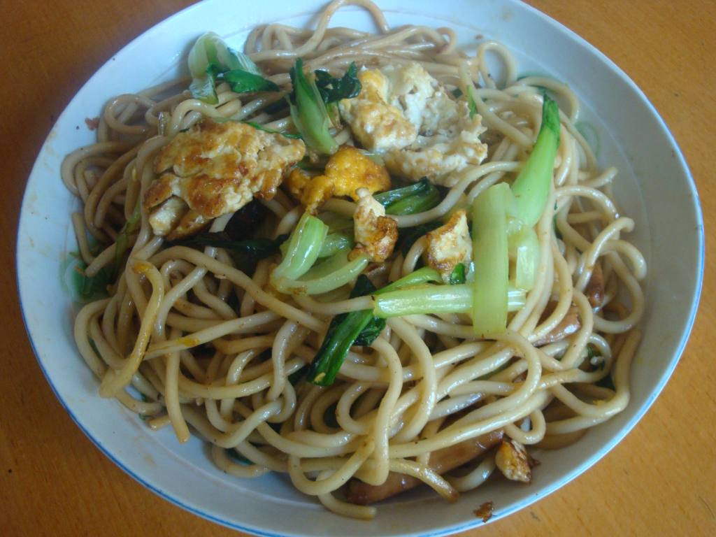 青菜鸡蛋面步骤7