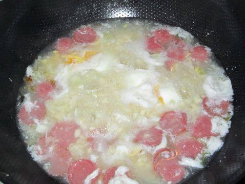 青菜火腿疙瘩汤步骤5