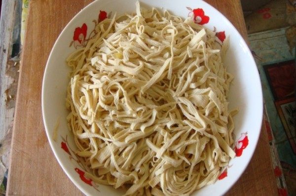 元葱炝干豆腐步骤3