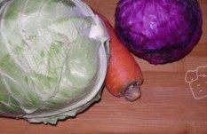 双丝包菜卷步骤1
