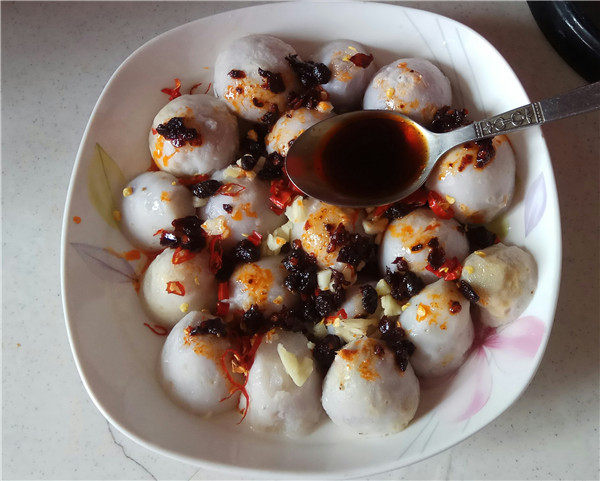 豆豉蒸芋头步骤5
