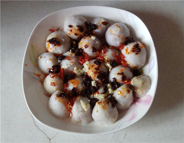豆豉蒸芋头步骤4
