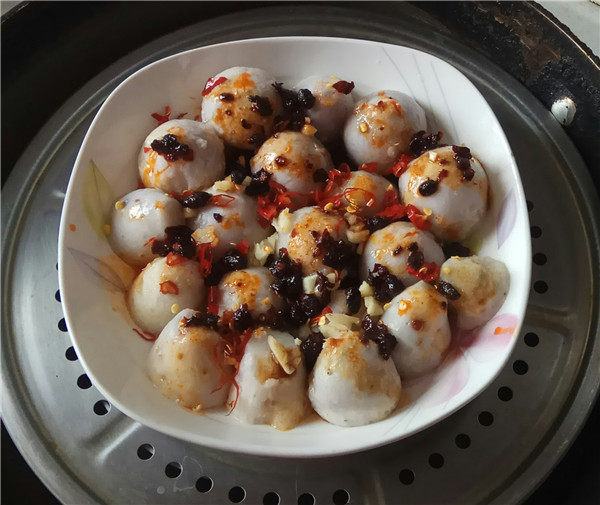 豆豉蒸芋头步骤6