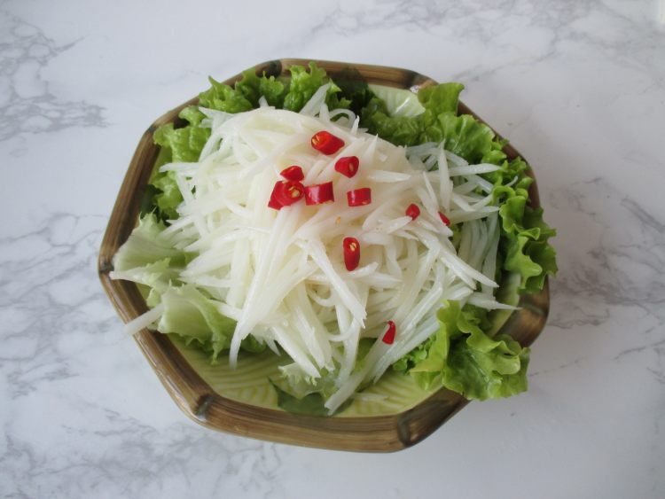 生拌山药丝步骤8