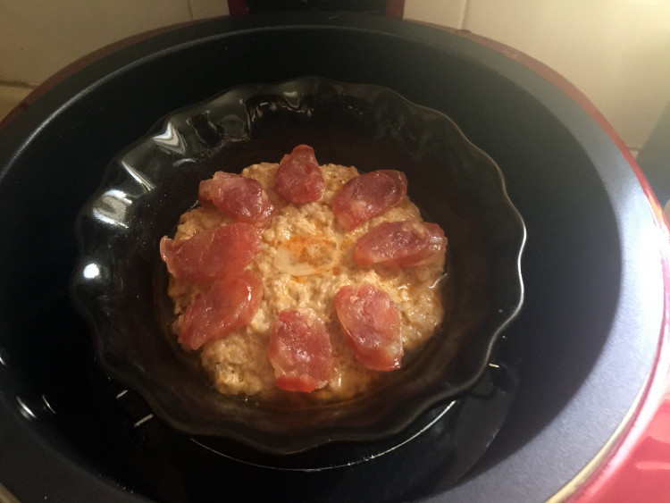 腊肠蒸肉饼步骤14