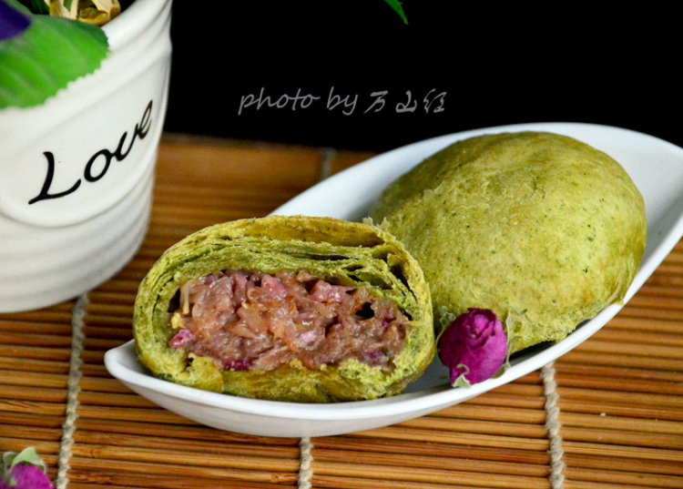 抹茶玫瑰花饼步骤23
