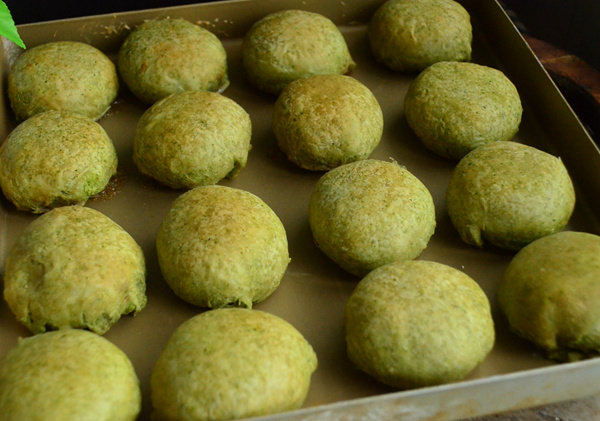 抹茶玫瑰花饼步骤22