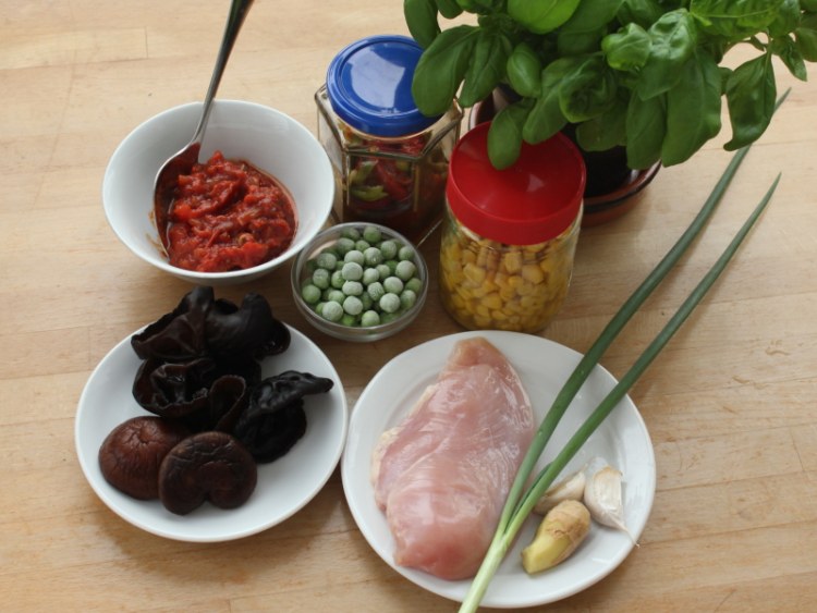 鸡肉意大利面步骤1