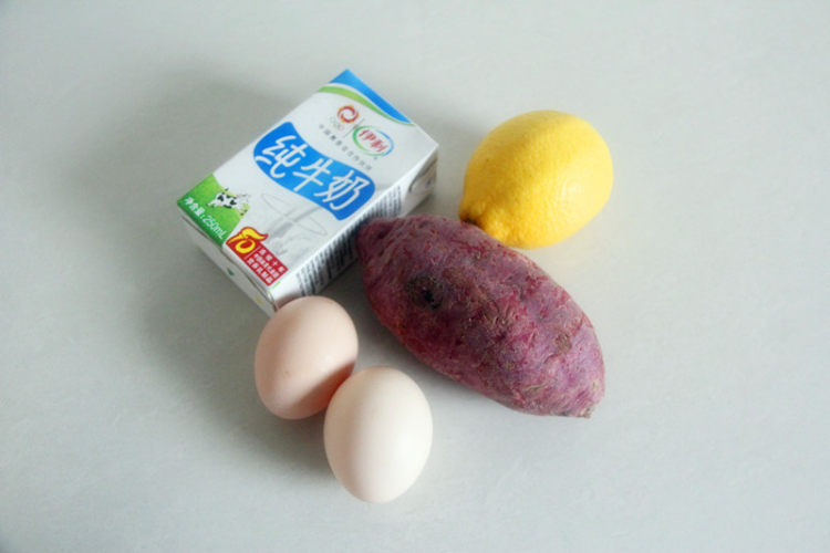 柠香紫薯白玉盏步骤1