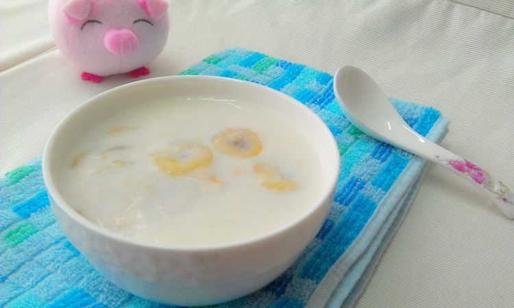 香蕉牛奶燕麦粥步骤7