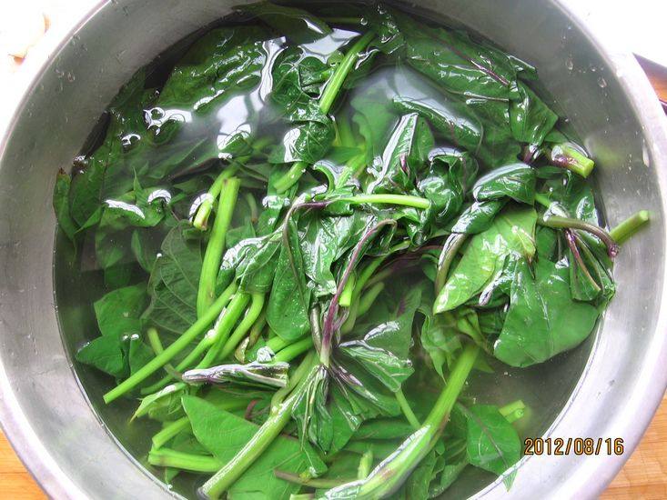 蒜香红薯叶步骤2