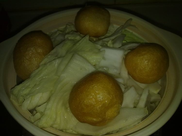 砂锅白菜豆腐热汤步骤3