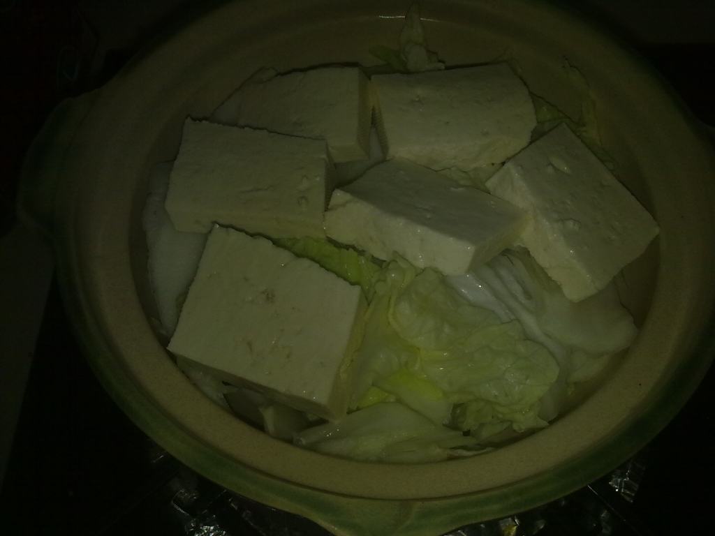 砂锅白菜豆腐热汤步骤5