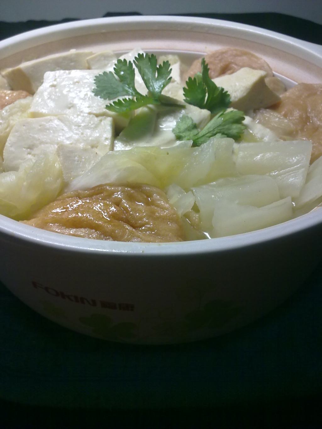 砂锅白菜豆腐热汤步骤7