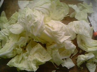 白菜炖粉皮步骤1