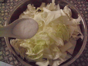 白菜泡菜步骤2