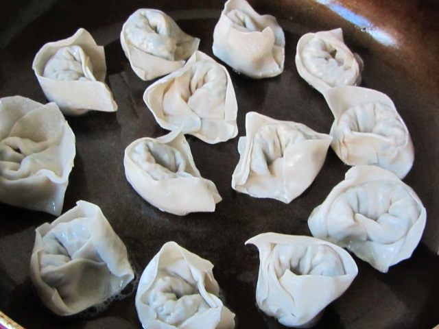 煎馄饨——豆皮韭菜虾步骤10