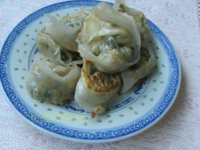 煎馄饨——豆皮韭菜虾步骤13