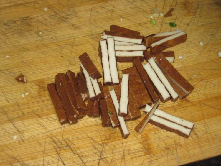 白菜豆干步骤2