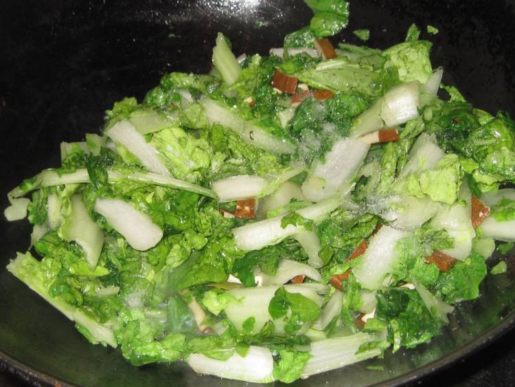 白菜豆干步骤6