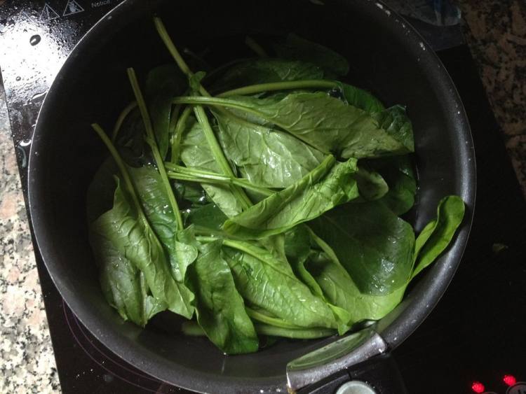 菠菜燕麦粥步骤2