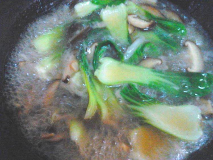 香菇青菜羹步骤7