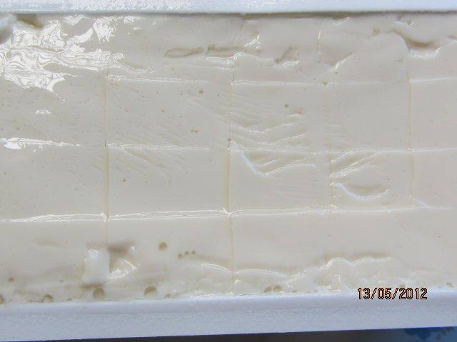 韭菜虾干烧豆腐步骤2