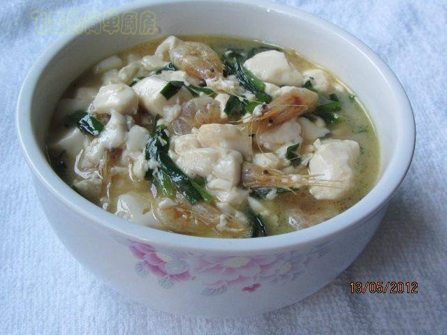 韭菜虾干烧豆腐步骤11