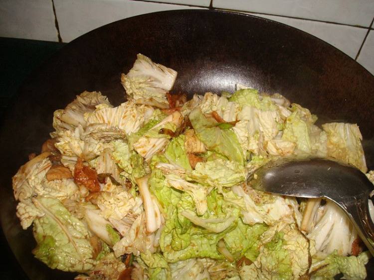 炸豆腐炖白菜步骤5