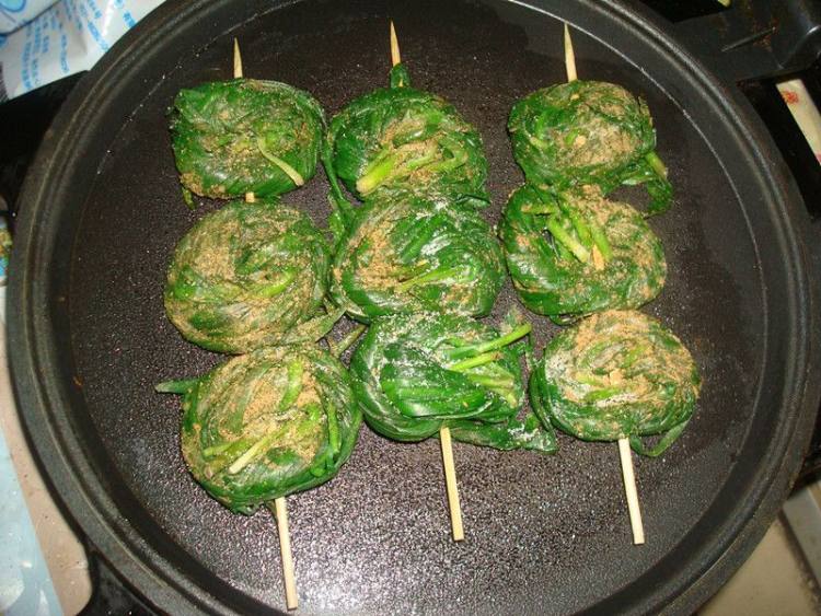 电饼铛版烤韭菜步骤7