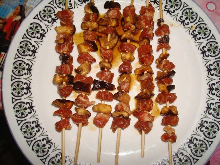 香菇肉串步骤8