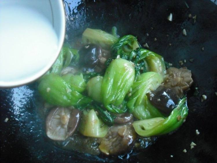 香菇扒菜胆步骤12