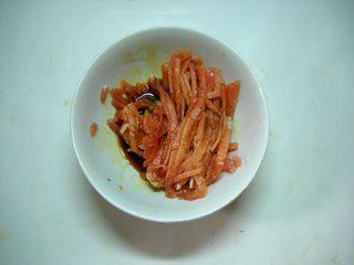 韭香豆干肉丝步骤5