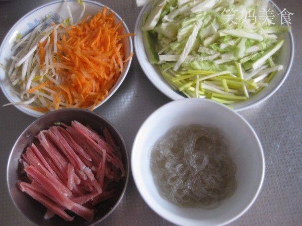 肉炒合菜步骤5