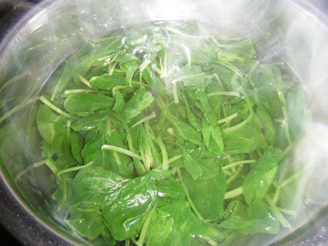 陈醋菠菜步骤1