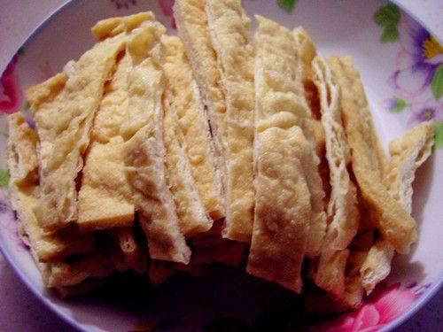 韭菜炒油豆腐步骤1
