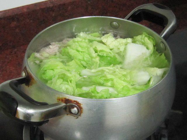 白菜肉末汤步骤6