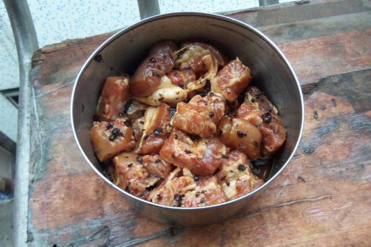 豆豉香菇蒸排骨步骤4