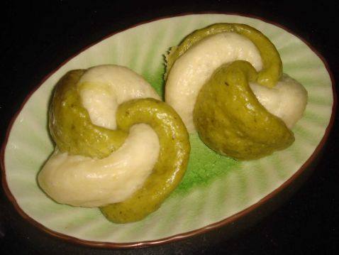 菠菜奶香花卷步骤7