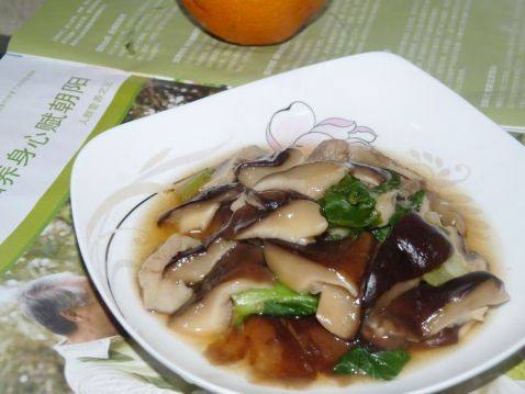 蚝油香菇油菜步骤5