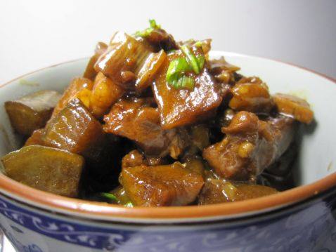 红烧羊肉炖青萝卜步骤13