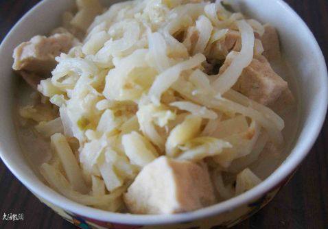 白菜顿冻豆腐步骤5