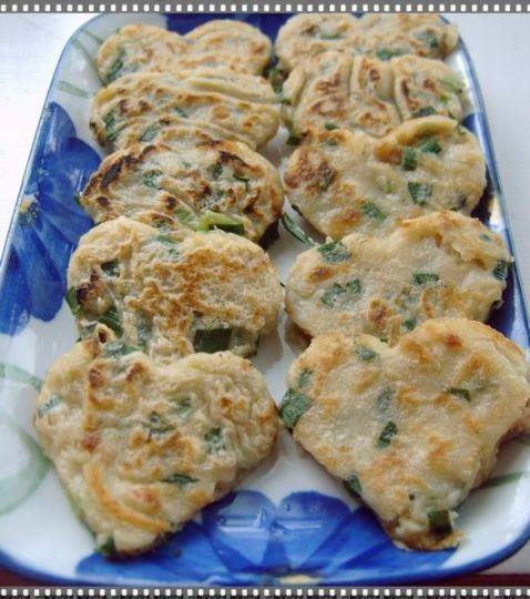 韭菜肉末葱煎饼步骤5