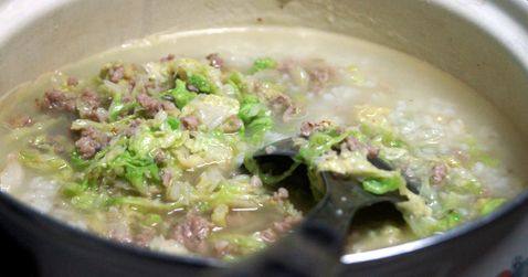 瘦肉菜粥步骤6