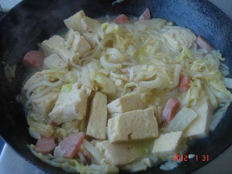 白菜冻豆腐步骤7