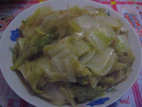 白菜烧粉丝步骤6